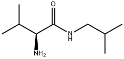 Butanamide, 2-amino-3-methyl-N-(2-methylpropyl)-, (2S)- Struktur