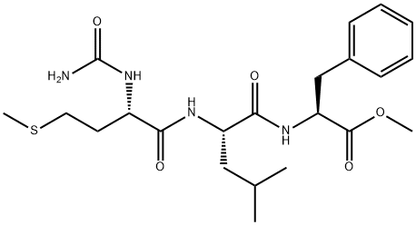 N(alpha)-carbamoylmethionyl-leucyl-phenylalanine methyl ester Structure