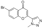 4H-1-Benzopyran-4-one, 6-bromo-2-(1-methyl-1H-1,2,3-triazol-5-yl)- Struktur