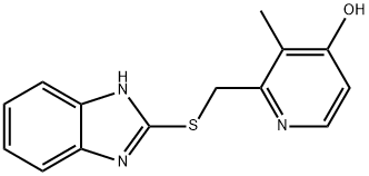 Des(trifluoroethyl) Lansoprazole Sulfide Structure