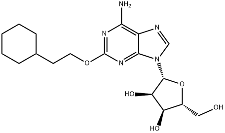 2-(2-cyclohexylethoxy)adenosine Struktur