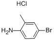 4-溴-2-甲基苯胺盐酸盐, 13194-70-2, 结构式