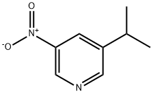 Pyridine, 3-(1-methylethyl)-5-nitro- (9CI) Structure