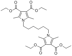 TETRAETHYL 1,1'-HEXAMETHYLENEBIS(2,5-DIMETHYL-1H-PYRROLE-3,4-DICARBOXYLATE) Structure