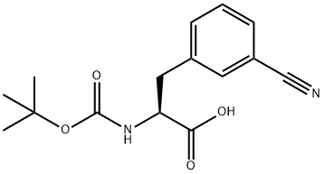 BOC-L-3-CYANOPHENYLALANINE Structure