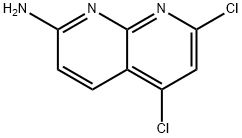 5,7-Dichloro-1,8-naphthyridin-2-amine Structure