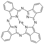 铁酞菁,132-16-1,结构式