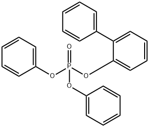 りん酸ジフェニル2-ビフェニリル 化学構造式