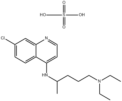 硫酸氯喹, 132-73-0, 结构式