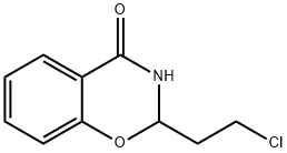 2-(2-クロロエチル)-2,3-ジヒドロ-4H-1,3-ベンゾオキサジン-4-オン 化学構造式