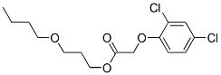 3-butoxypropyl 2-(2,4-dichlorophenoxy)acetate Struktur