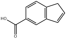 1H-茚-5-羧酸 结构式