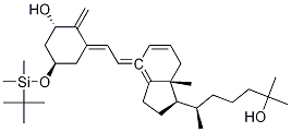 (1S,5R,Z)-5-(tert-butyldiMethylsilyloxy)-3-((E)-2-((1R,3aS,7aR)-1-((R)-6-hydroxy-6-Methylheptan-2-yl)-7a-Methyldihydro-1H-inden-4(2H,5H,6H,7H,7aH)-ylidene)ethylidene)-2-Methylenecyclohexanol Structure