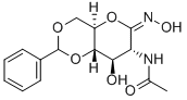 2-乙酰氨基-4,6-O-亚苄基-2-脱氧D-葡萄糖羟肟酸-1,5-内酯, 132063-03-7, 结构式