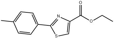 乙基 2-(4-甲基苯基)噻唑-4-羧酸酯, 132089-32-8, 结构式