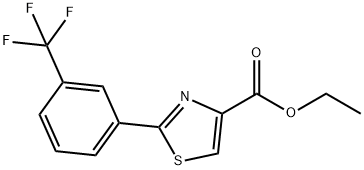 乙基-三氟甲基苯基1,3-噻唑-4-甲酸, 132089-39-5, 结构式