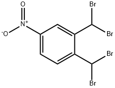 4-ニトロ-α,α,α',α'-テトラブロモ-o-キシレン 化学構造式