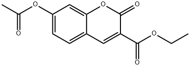 7-乙酰氧基香豆素-3-甲酸乙酯,13209-77-3,结构式