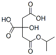 (1-methylethyl) dihydrogen 2-hydroxypropane-1,2,3-tricarboxylate  Struktur