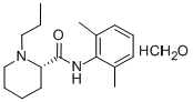 ロピバカイン塩酸塩一水和物 化学構造式