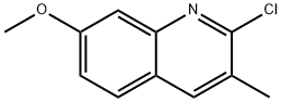 2-CHLORO-7-METHOXY-3-METHYLQUINOLINE Struktur