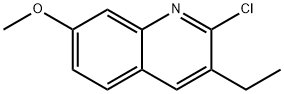 2-CHLORO-3-ETHYL-7-METHOXYQUINOLINE Structure
