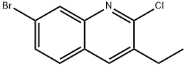 7-溴-2-氯-3-乙基喹啉, 132118-52-6, 结构式