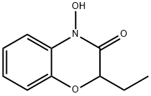 2-Ethyl-4-hydroxy-2,3-dihydro-4H-1,4-benzooxazine-3-one Struktur