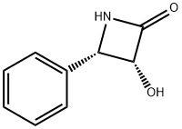 (3R,4S)-3-羟基-4-苯基-2-氮杂环丁酮 结构式