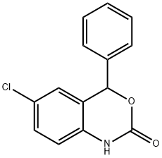 4-Phenyl-6-chloro-1,4-dihydro-2H-3,1-benzoxazin-2-one Struktur