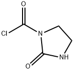 2-オキソ-1-イミダゾリジンカルボニルクロリド 化学構造式
