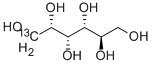 D-グルシトール-1-13C 化学構造式