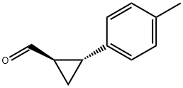 Cyclopropanecarboxaldehyde, 2-(4-methylphenyl)-, trans- (9CI) Structure