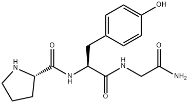 prolyl-tyrosyl-glycinamide Structure