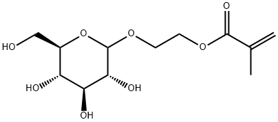 2-METHACRYLOXYETHYL D-GLUCOPYRANOSIDE Struktur
