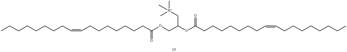 N-[1-(2,3-DIOLEYLOXY)PROPYL]-N,N,N-TRIMETHYLAMMONIUM CHLORIDE Struktur