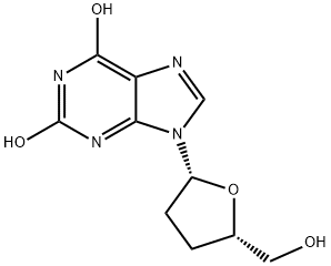 9-[(2R,5S)-5-(Hydroxymethyl)oxolan-2-yl]-3H-purine-2,6-dione Structure