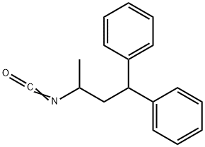 N-(1-methyl-3,3-diphenylpropyl)isocyanate Structure