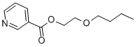 烟酸丁氧基乙酯,1322-29-8,结构式
