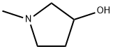 1-メチルピロリジン-3-オール 化学構造式