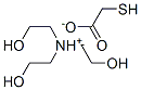 三(2-羟基乙基)巯基乙酸铵 结构式