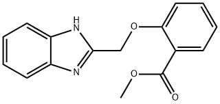 2-[(2-羰基甲氧基苯氧基)甲基]-苯并咪唑,132207-28-4,结构式
