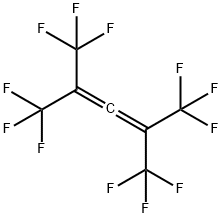 2,3-Pentadiene, 1,1,1,5,5,5-hexafluoro-2,4-bis(trifluoromethyl)-,13222-45-2,结构式