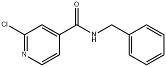 N-苄基-2-氯吡啶-4-甲酰胺 结构式