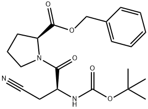 t-butyloxycarbonyl-cyanoalanylproline benzyl ester Structure