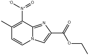 7-甲基-8-硝基咪唑并[1,2-A]吡啶-2-甲酸乙酯,132272-52-7,结构式