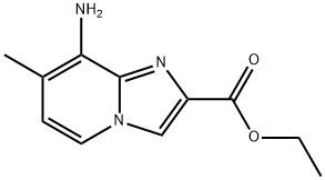 Ethyl 8-amino-7-methylimidazo-[1,2-a]pyridine-2-carboxylate Struktur