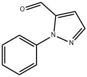 1-フェニル-1H-ピラゾール-5-カルブアルデヒド 化学構造式