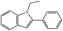 1-Ethyl-2-phenylindole Struktur