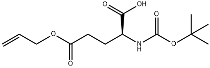 BOC-L-谷氨酸-GAMMA-烯丙酯, 132286-79-4, 结构式